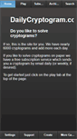 Mobile Screenshot of dailycryptogram.com