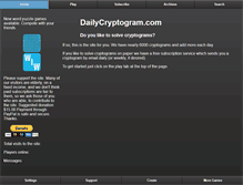 Tablet Screenshot of dailycryptogram.com